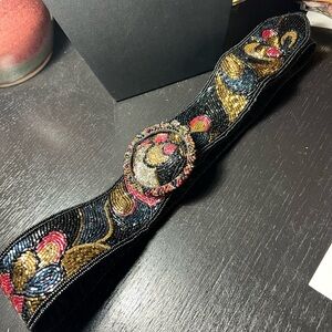 Vintage Hand Beaded Women's Belt